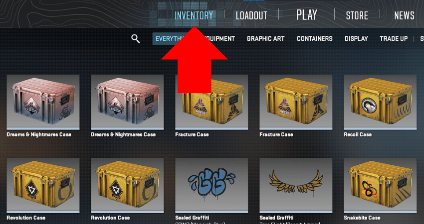 1. Click On Inventory Button