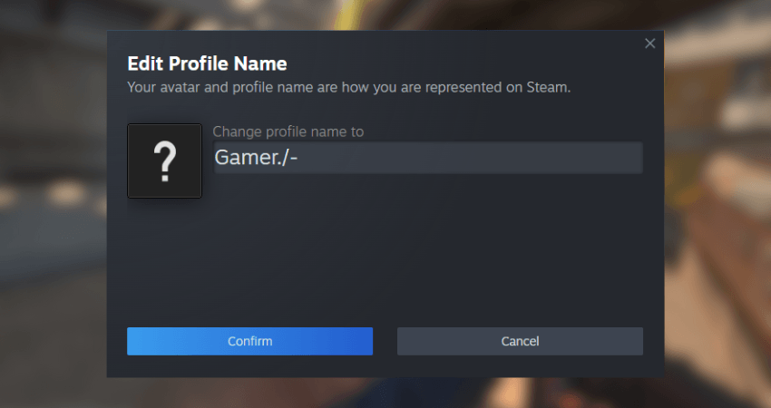 3. Using Special Characters In Your Steam Name