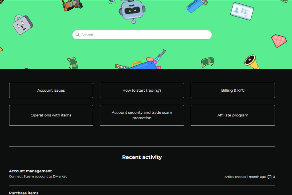 Dmarket Customer Support