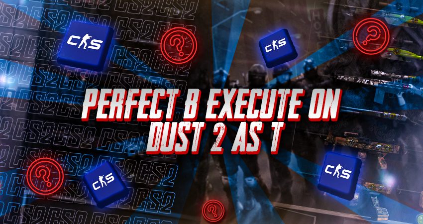 Perfect B Execute on Dust 2 as T