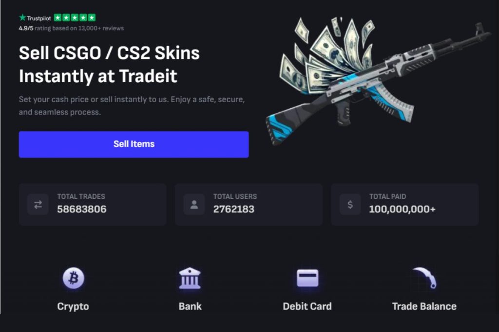 Tradeit.GG Withdrawal Methods