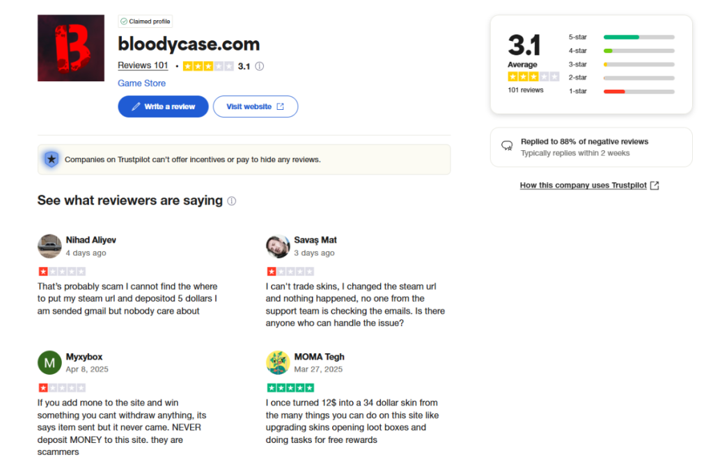 BloodyCase Reviews