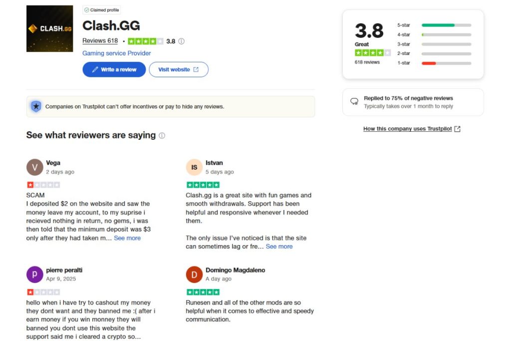 Clash.GG Reviews