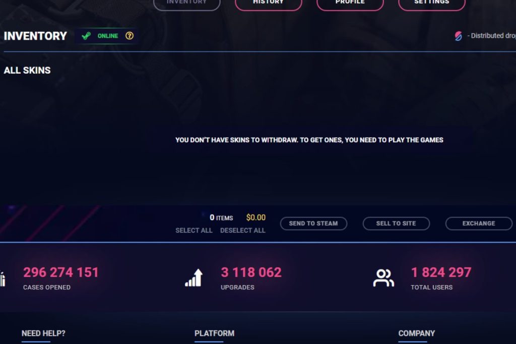 DaddySkins Withdrawal Terms