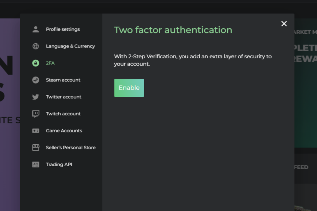Dmarket Security