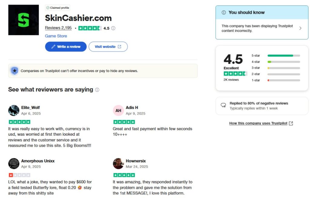 SkinCashier Reviews