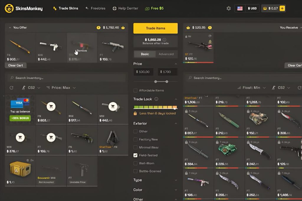SkinsMonkey Fees
