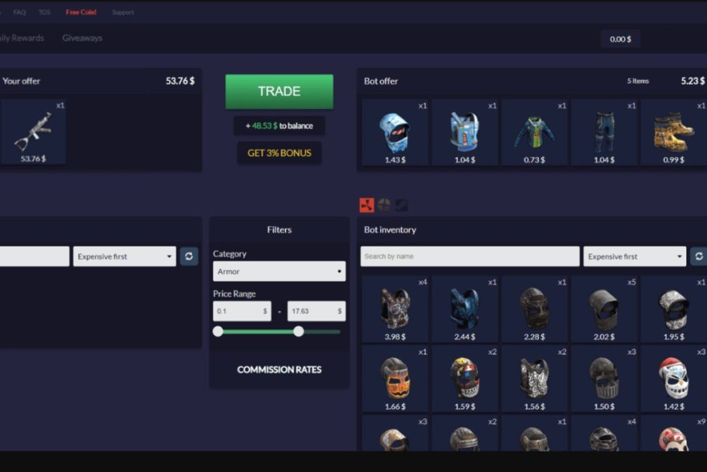 iTrade.GG Fees