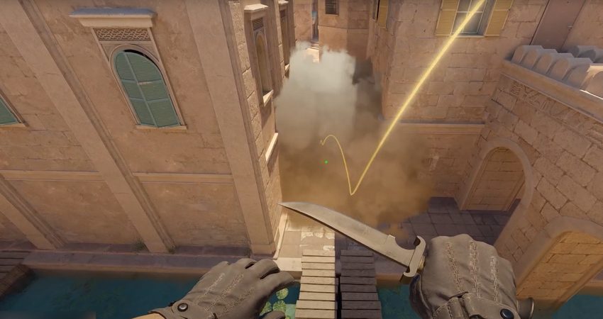 Anubis T Stairs Smoke from CT Spawn