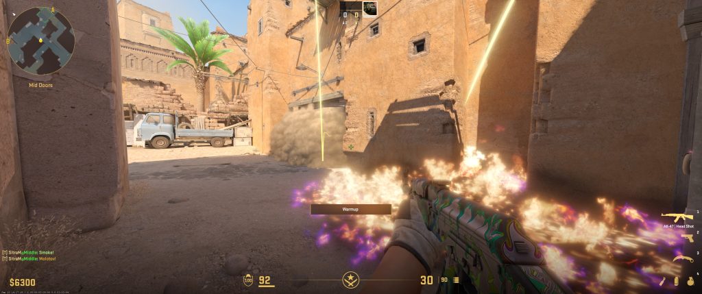 How to Do Mid to B Execution on Dust 2 as T - CS2 Lesson by v1dma