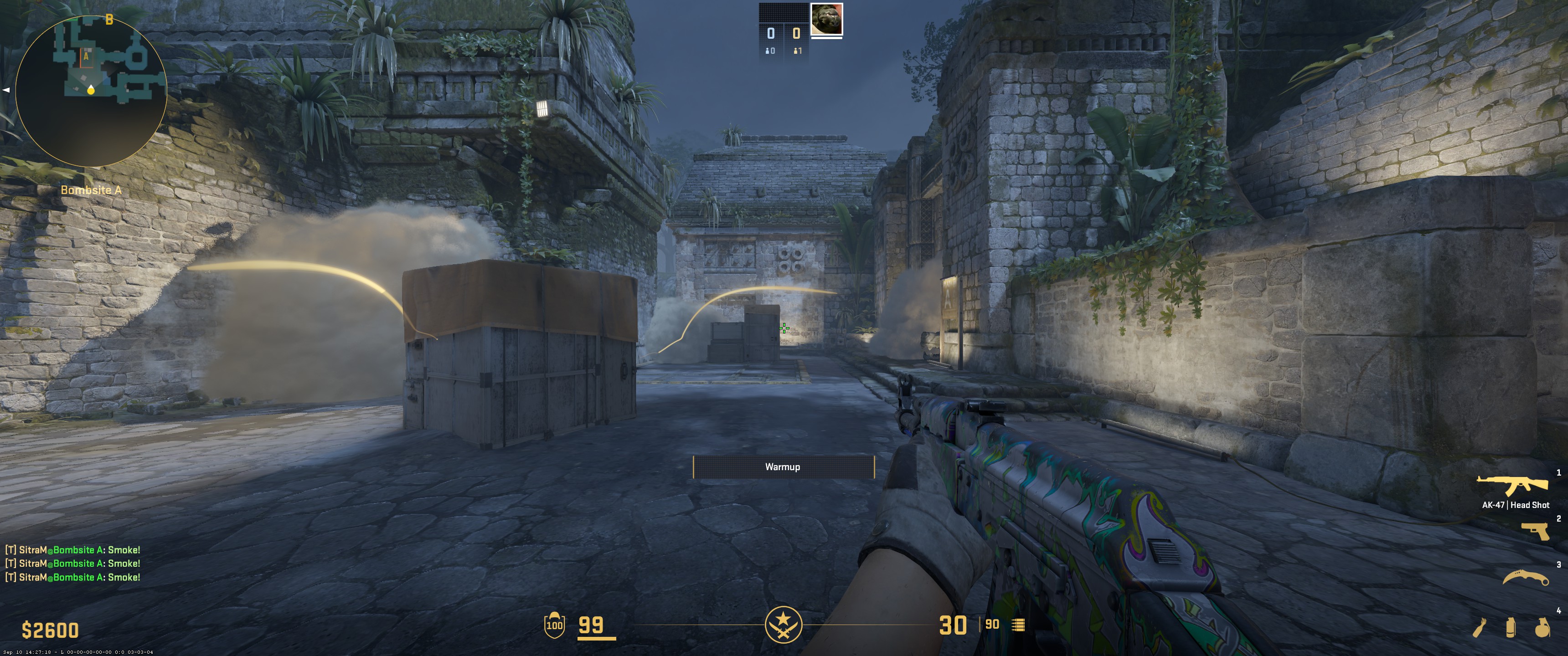 Perfect A execution on Ancient as T