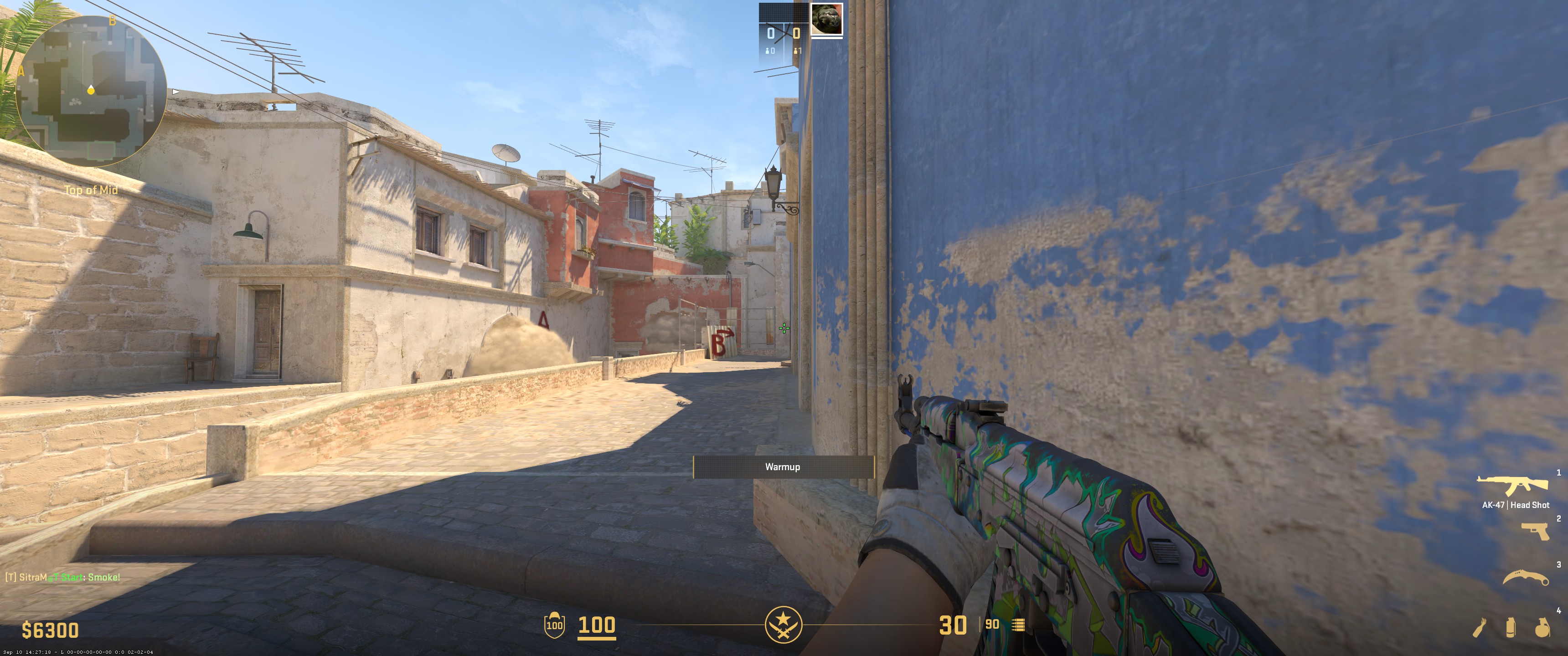 Perfect Mid to B execution on Mirage as T