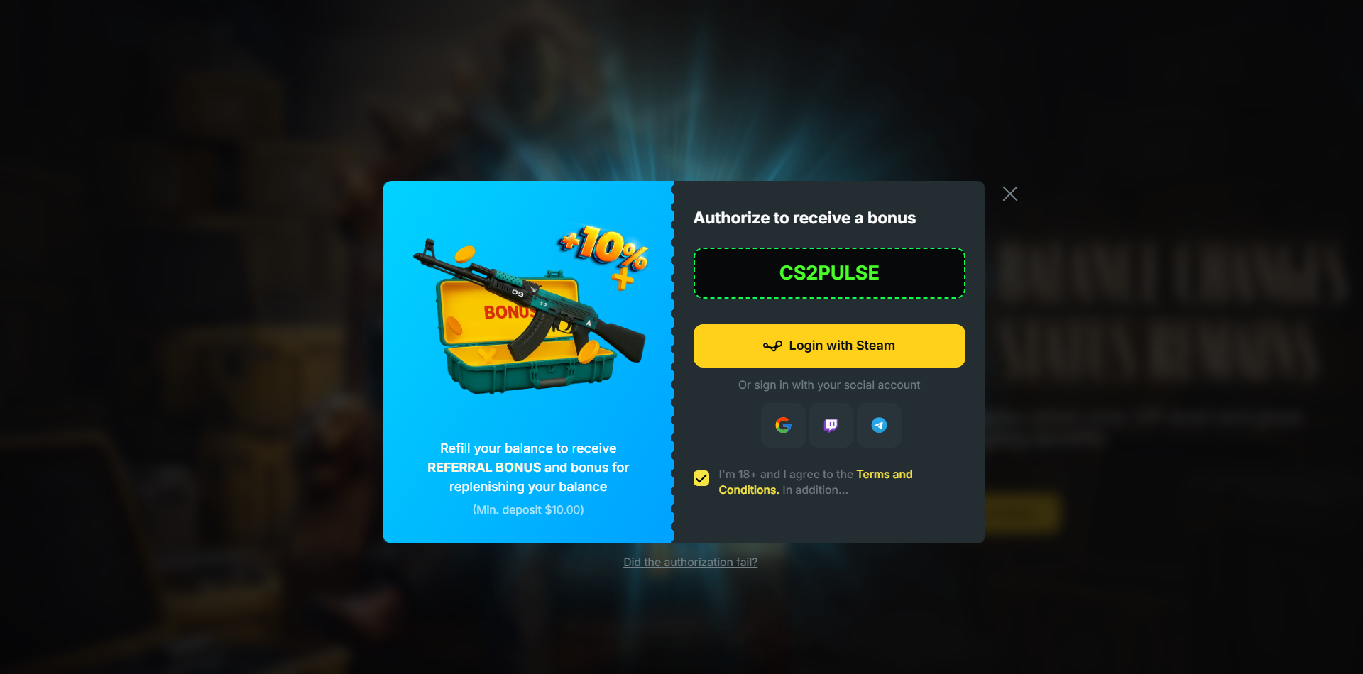 CSGOFast Sign Up