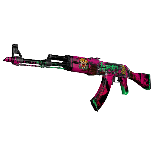 StatTrak™ AK-47 | Neon Revolution (Well-Worn)