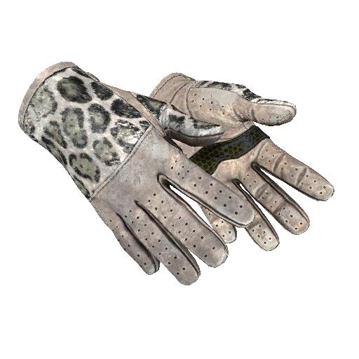 Driver Gloves | Snow Leopard (Battle-Scarred)