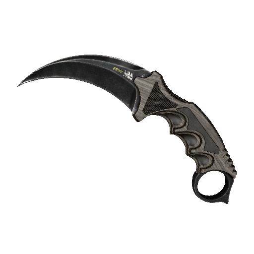 Karambit | Black Laminate (Battle-Scarred)