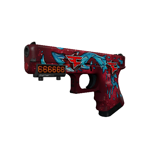 StatTrak™ Glock-18 | Water Elemental (Minimal Wear)