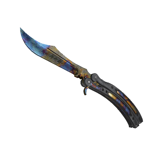 StatTrak™ Butterfly Knife | Case Hardened (Minimal Wear)