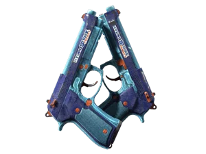 Dual Berettas | Hydro Strike (Battle-Scarred)
