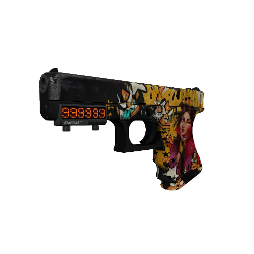 StatTrak™ Glock-18 | Bullet Queen (Battle-Scarred)