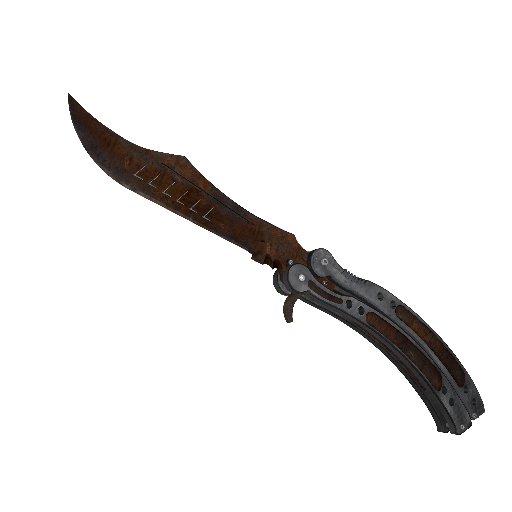 StatTrak™ Butterfly Knife | Rust Coat (Battle-Scarred)