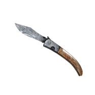 Navaja Knife | Damascus Steel (Field-Tested)