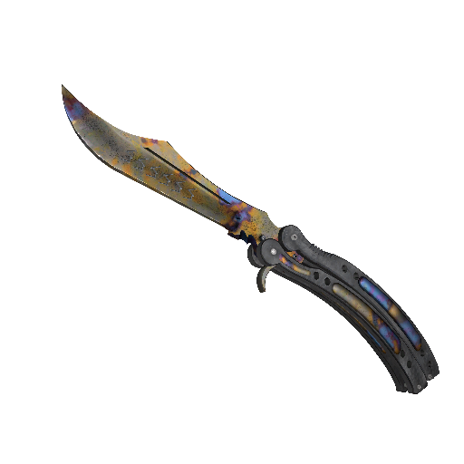 Butterfly Knife | Case Hardened (Minimal Wear)
