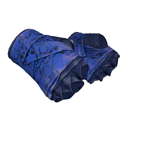 Hand Wraps | Cobalt Skulls (Well-Worn)