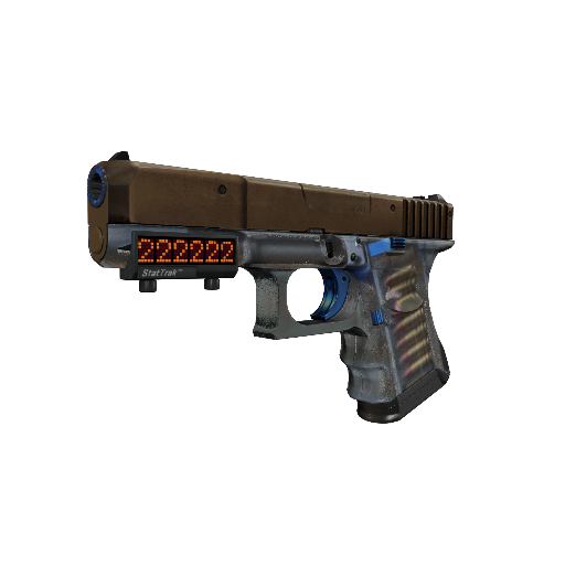 StatTrak™ Glock-18 | Clear Polymer (Well-Worn)