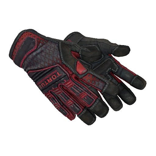 Specialist Gloves | Crimson Kimono (Well-Worn)