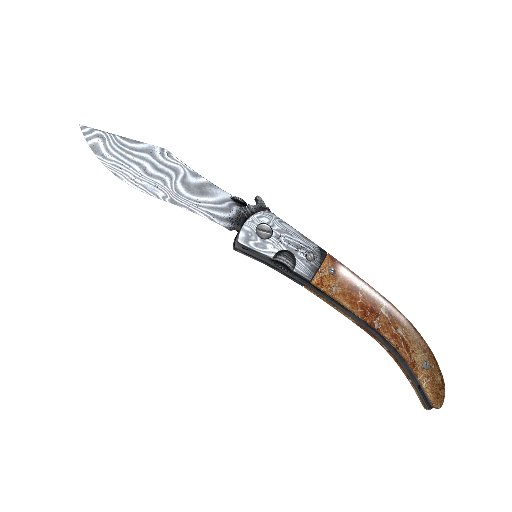 Navaja Knife | Damascus Steel (Field-Tested)