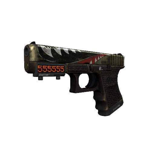 StatTrak™ Glock-18 | Warhawk (Well-Worn)