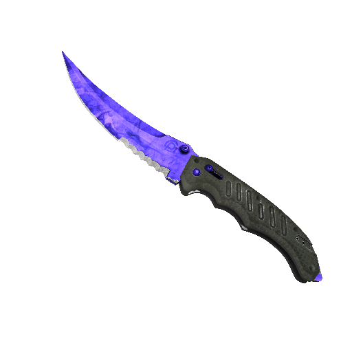 StatTrak™ Flip Knife | Doppler Sapphire (Factory New)