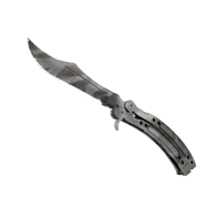 StatTrak™ Butterfly Knife | Urban Masked (Well-Worn)