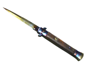 Stiletto Knife | Case Hardened (Well-Worn)